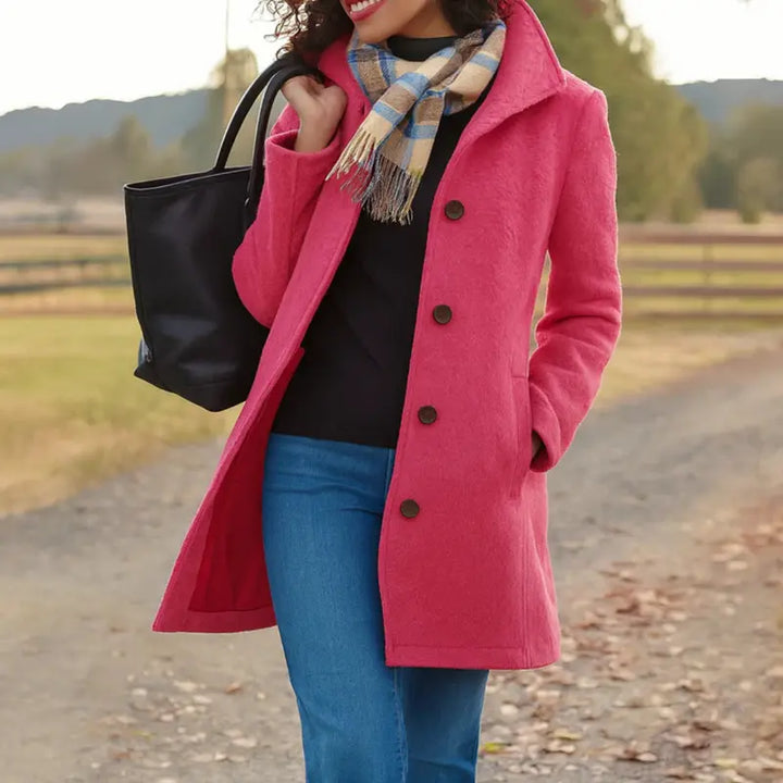 Alice | Women Button Front Casual Coat Luvy Boutique
