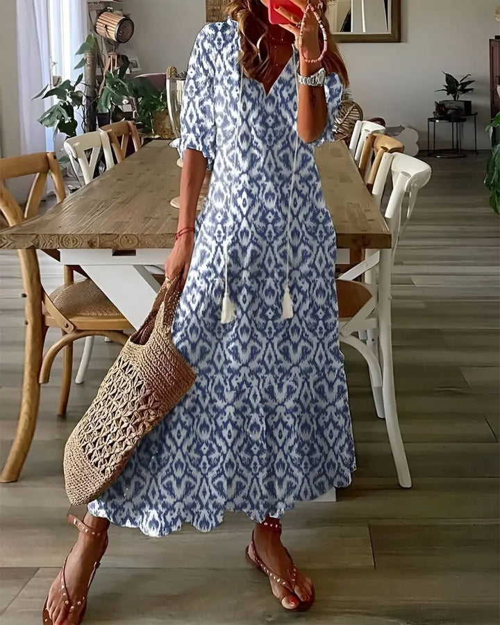 Alyssa | Women's  Printed Maxi Dress Luvy Boutique