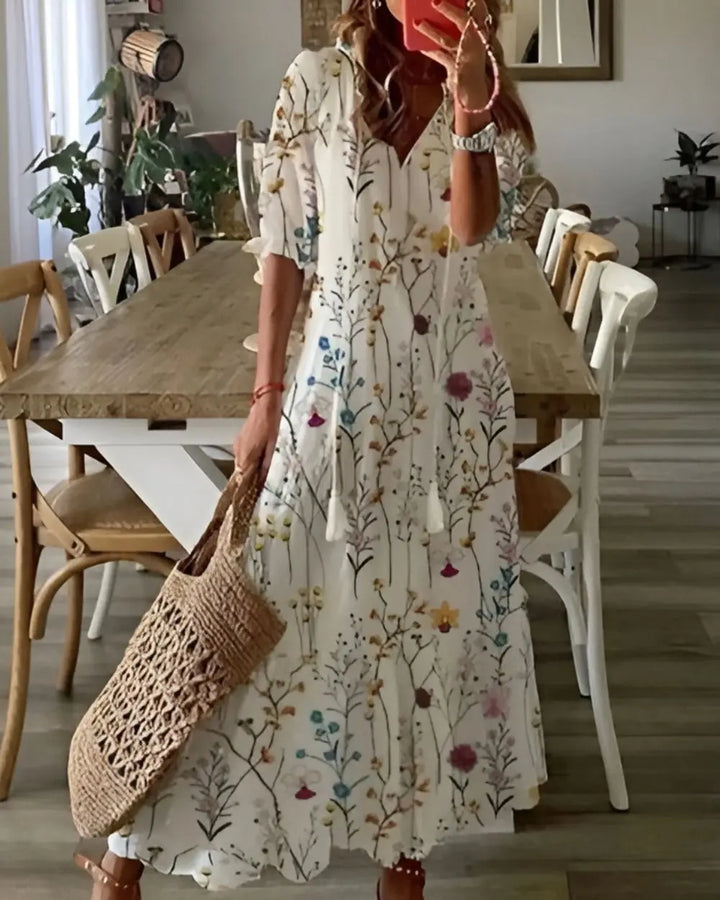 Alyssa | Women's  Printed Maxi Dress Luvy Boutique