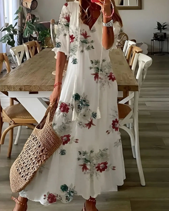 Alyssa | Women's  Printed Maxi Dress Luvy Boutique