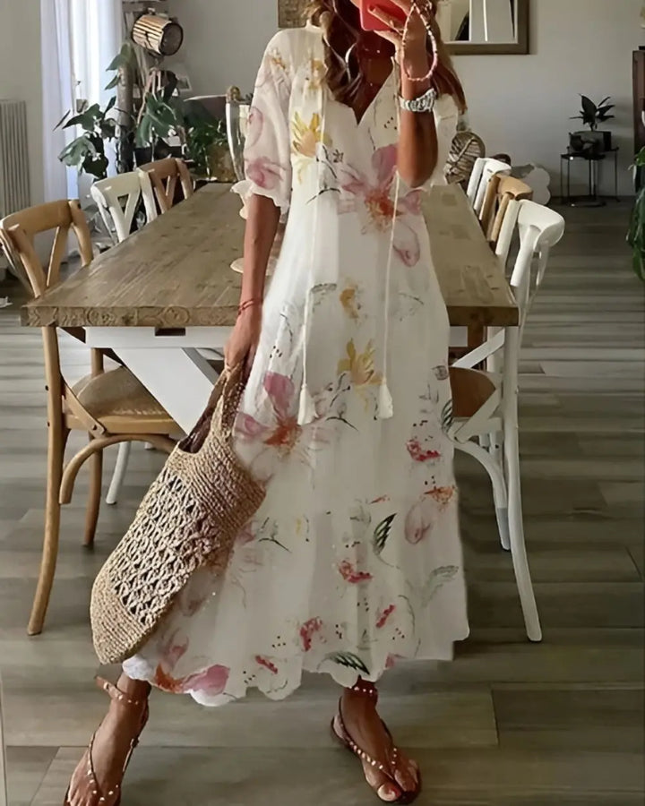 Alyssa | Women's  Printed Maxi Dress Luvy Boutique