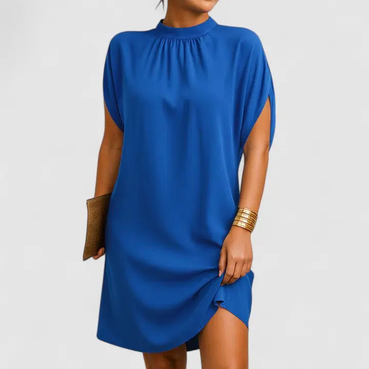 Blair | Women’s Casual Loose Mini Dress with High Neck Luvy Boutique