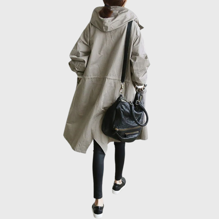 Emma | Women’s Long Button Front Coat Luvy Boutique