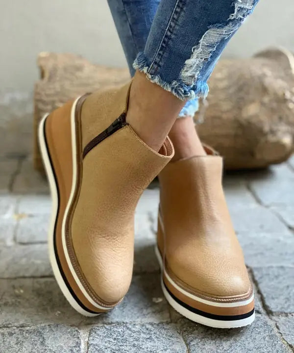 Brooklyn | Women’s Orthopedic Waterproof Platform Ankle Boots Luvy Boutique