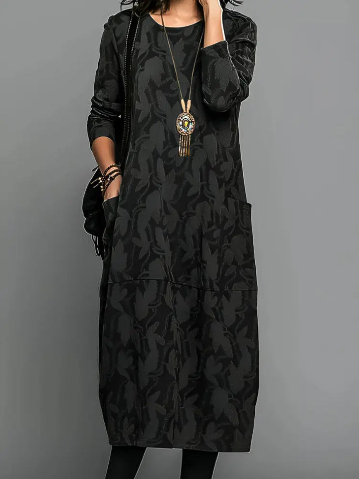 Cassie | Stylish Leaf Print Dress Luvy Boutique