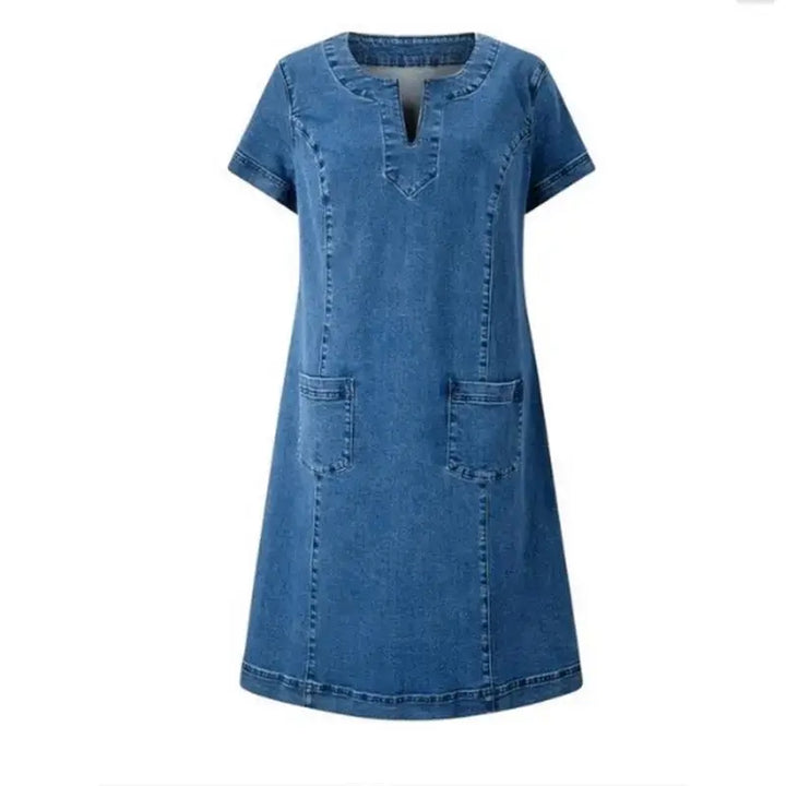Matilda - Soft Denim Dress Luvy Boutique
