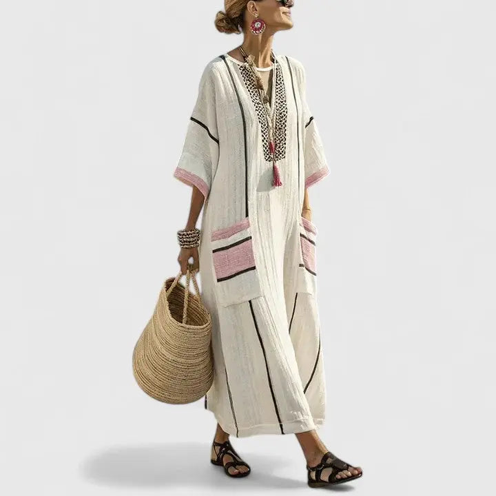 Charlotte | Women’s Bohemian V Neck Pocket Maxi Dress Luvy Boutique
