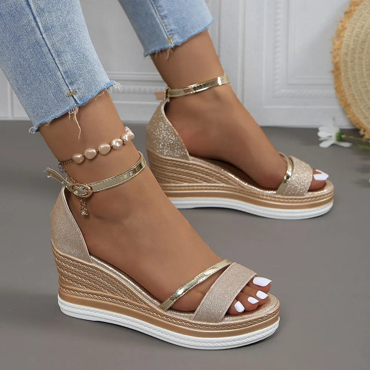 Isabella | Womens Platform Wedge Strap Sandals Luvy Boutique