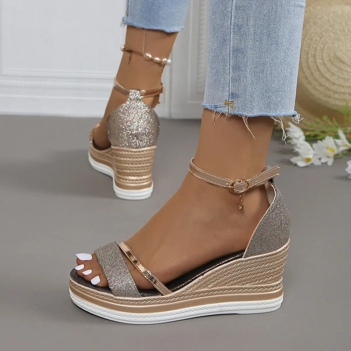Isabella | Womens Platform Wedge Strap Sandals Luvy Boutique