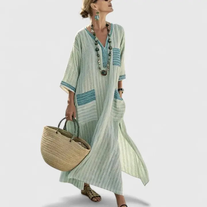 Hailey | Womens Boho Pocket Maxi Dress Luvy Boutique