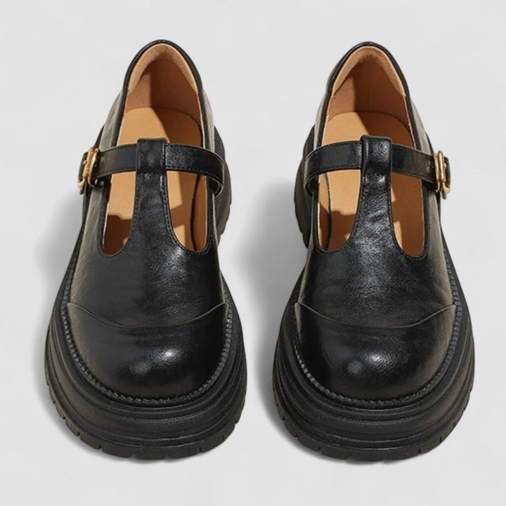 Georgia | Womens Platform T Strap Casual Shoes Luvy Boutique