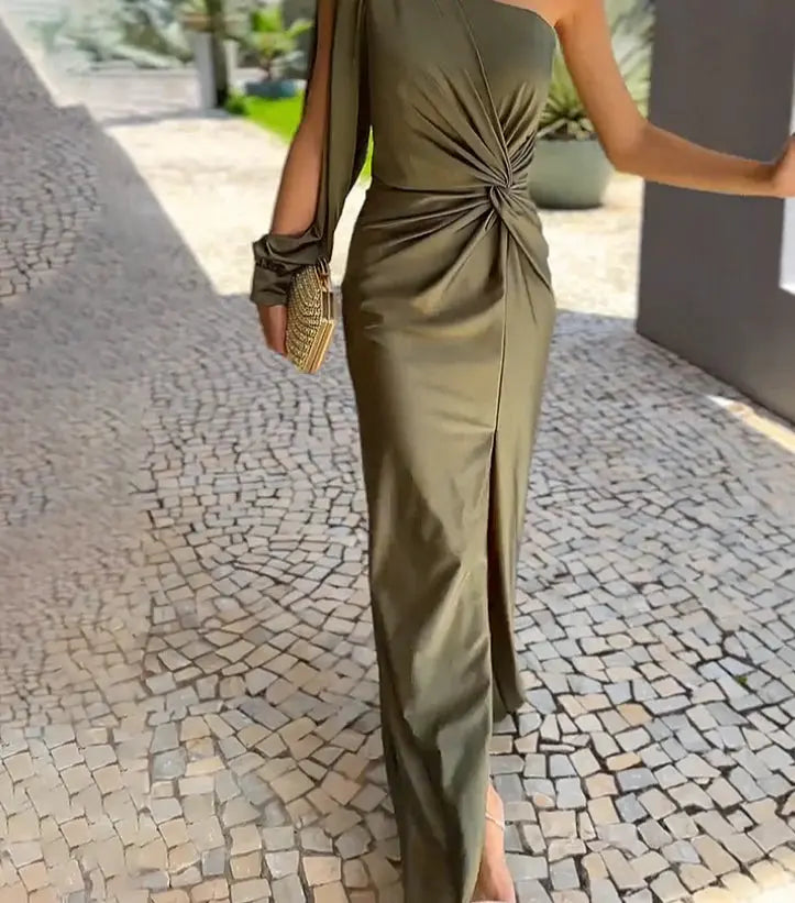 Nanette | Stylish One-Shoulder Dress Women Luvy Boutique