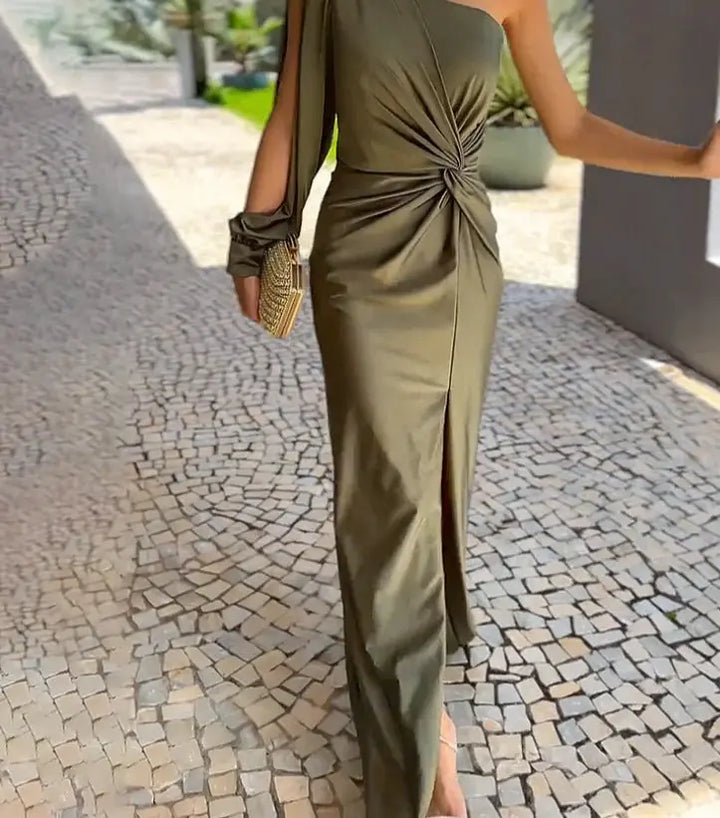 Nanette | Stylish One-Shoulder Dress Women Luvy Boutique