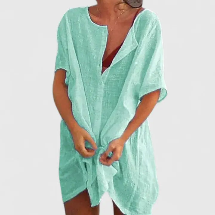 Faith | Womens Loose Button Beach Cover Up Shorts Luvy Boutique
