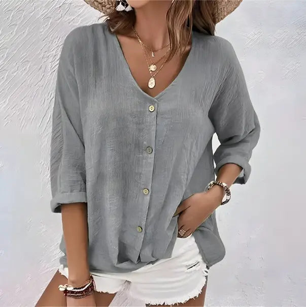 Amelia | Women's Long Sleeve Casual Top Luvy Boutique