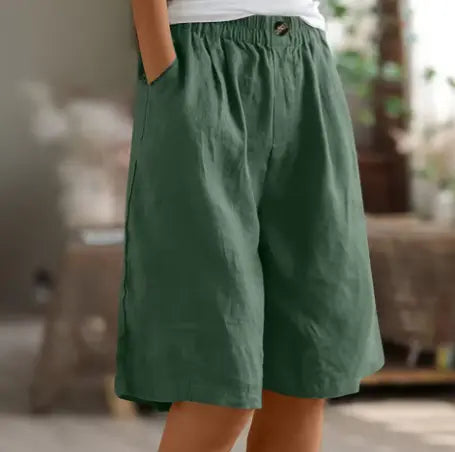 Alyssa | Women’s Elastic Waist Casual Summer Shorts Luvy Boutique