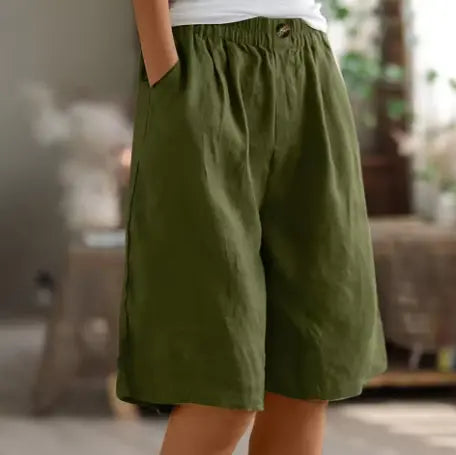Alyssa | Women’s Elastic Waist Casual Summer Shorts Luvy Boutique