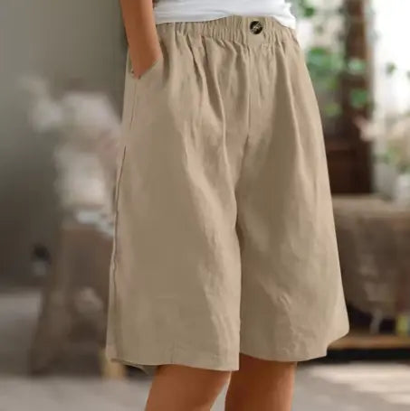 Alyssa | Women’s Elastic Waist Casual Summer Shorts Luvy Boutique