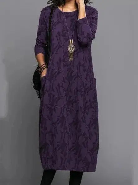 Caroline | Women Long Sleeve Floral Maxi Dress Luvy Boutique