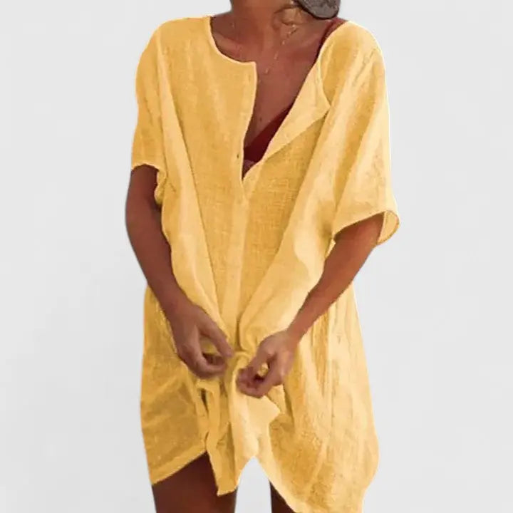 Faith | Womens Loose Button Beach Cover Up Shorts Luvy Boutique