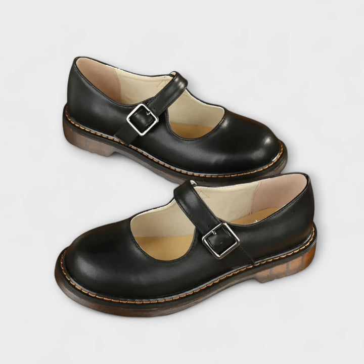 Ashley | Women Strap Buckle Mary Jane Shoes Luvy Boutique