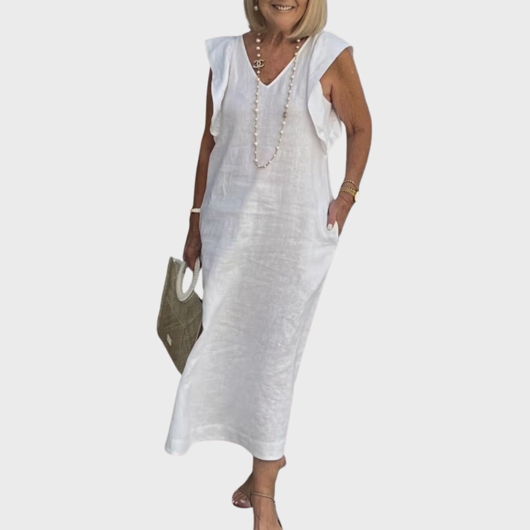 Fiona | Women's Sleeveless Pocket Maxi Casual Dress Luvy Boutique