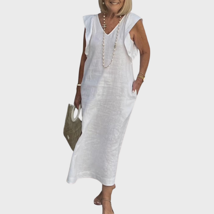 Fiona | Women's Sleeveless Pocket Maxi Casual Dress Luvy Boutique