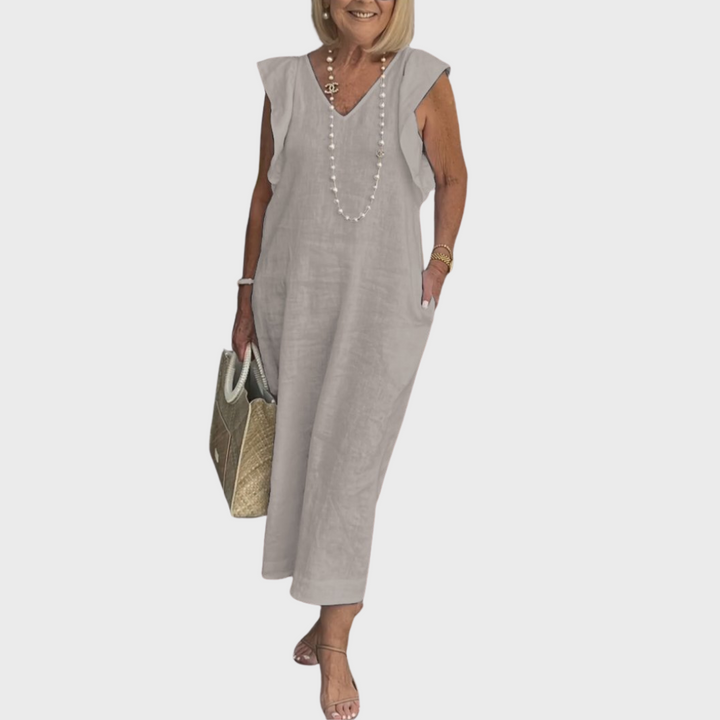 Fiona | Women's Sleeveless Pocket Maxi Casual Dress Luvy Boutique