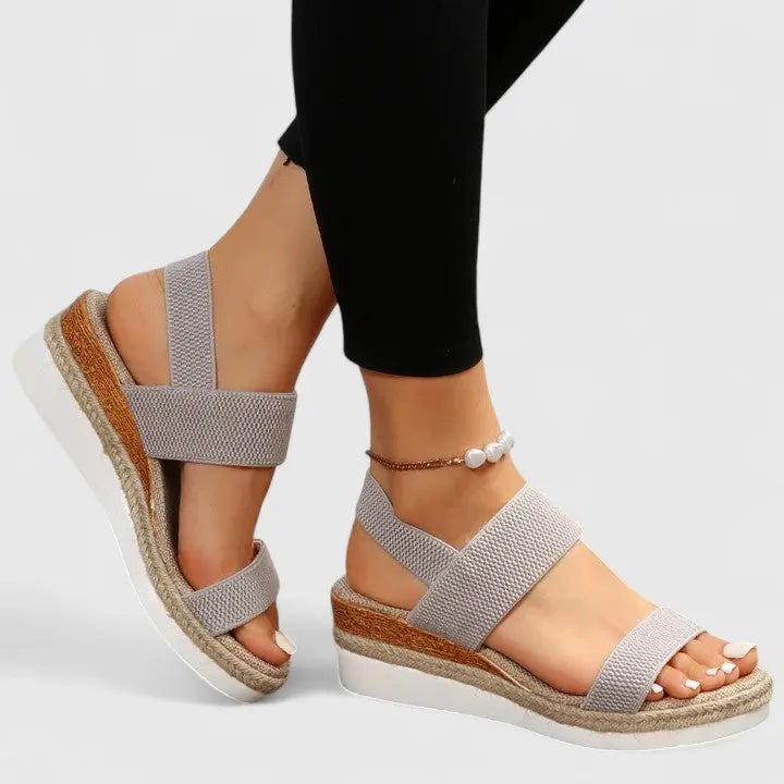 Caroline | Women’s Orthopedic Cross Strap Platform Sandals Luvy Boutique