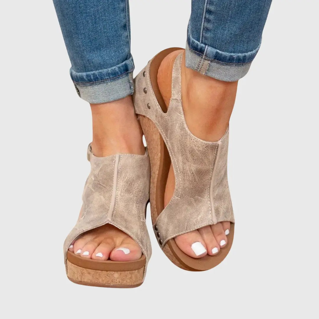 Danielle | Women’s Orthopedic Open Toe Platform Sandals Luvy Boutique