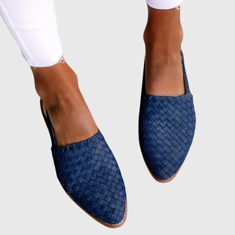 Gabriella | Women Woven Pointed Toe Flat Sandals Luvy Boutique