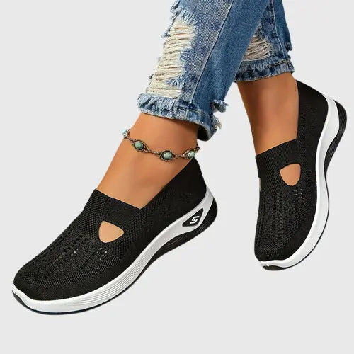 Audrey | Womens Breathable Slip On Knit Sneakers Luvy Boutique
