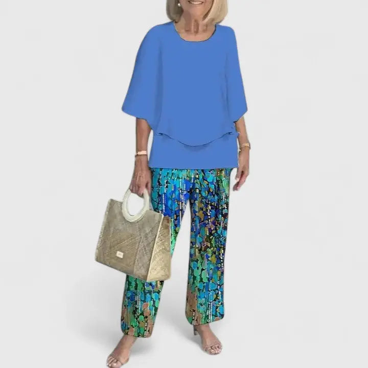 Anna | Women Casual Printed Two Piece Set Luvy Boutique