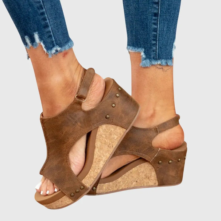 Danielle | Women’s Orthopedic Open Toe Platform Sandals Luvy Boutique