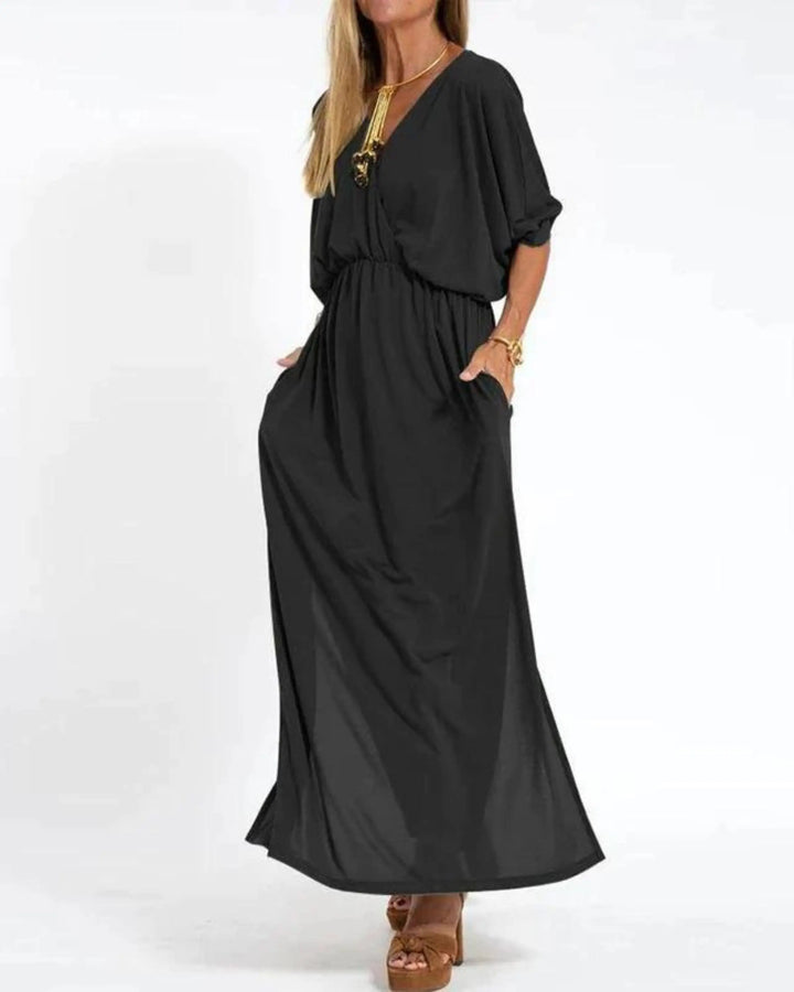Abigail | Sandy Long Vintage Dress Luvy Boutique