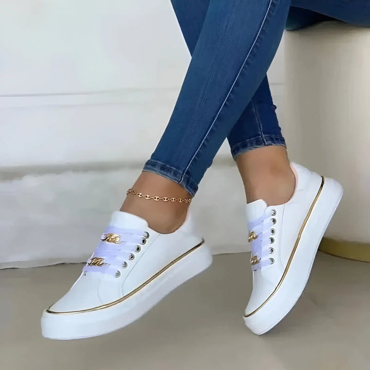 Chloe | Womens Platform Lace Up Sneakers Luvy Boutique