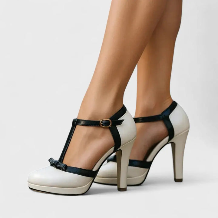 Anna | Women’s Orthopedic T Strap Platform Heels Luvy Boutique