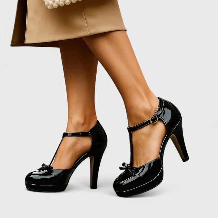 Anna | Women’s Orthopedic T Strap Platform Heels Luvy Boutique