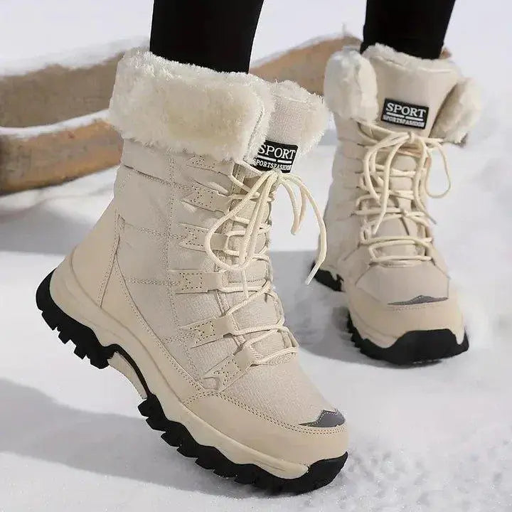 Ashley | Women's Lace Up Ankle Snow Hiking Boots Luvy Boutique