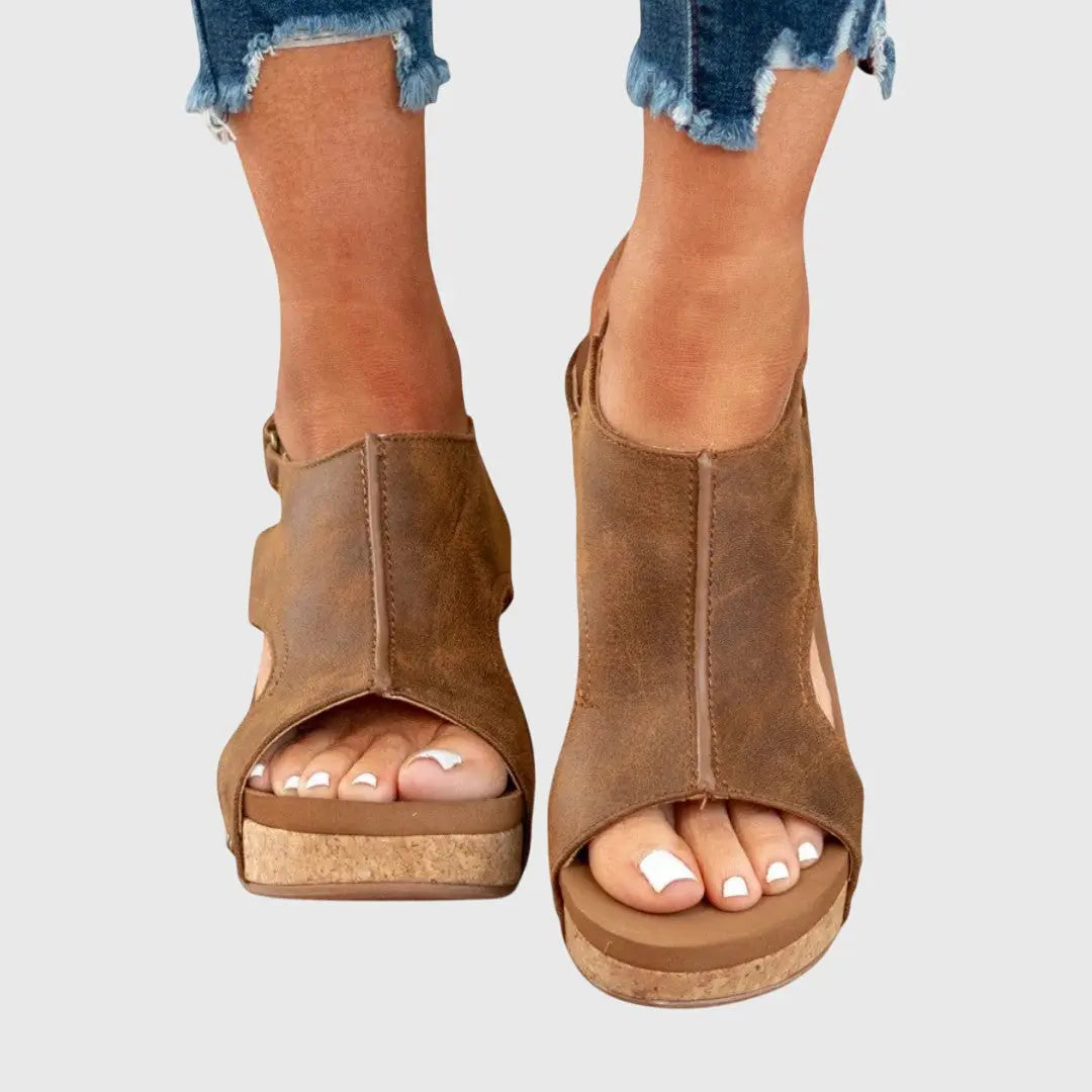 Hannah | Women Open Toe Slingback Sandals Luvy Boutique