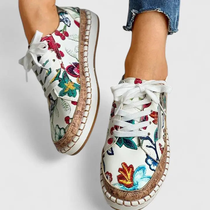 Gabriella | Women’s Floral Orthopedic Comfort Shoes Luvy Boutique