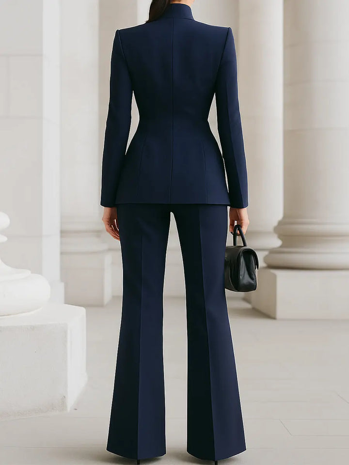 Emma | Women Tailored Blazer Pants Two Piece Set Luvy Boutique