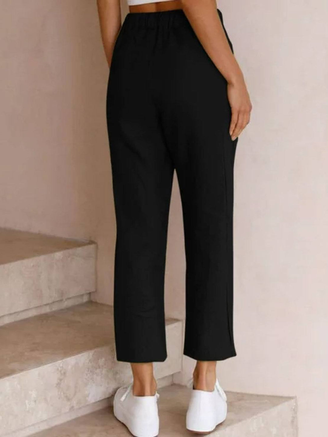 Kimberly | Women's Casual Drawstring Straight-Leg Casual Pants Luvy Boutique