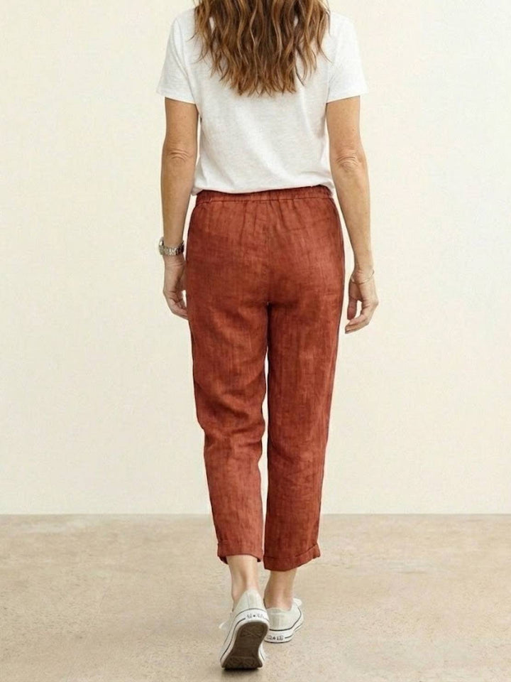 Kimberly | Women's Casual Drawstring Straight-Leg Casual Pants Luvy Boutique