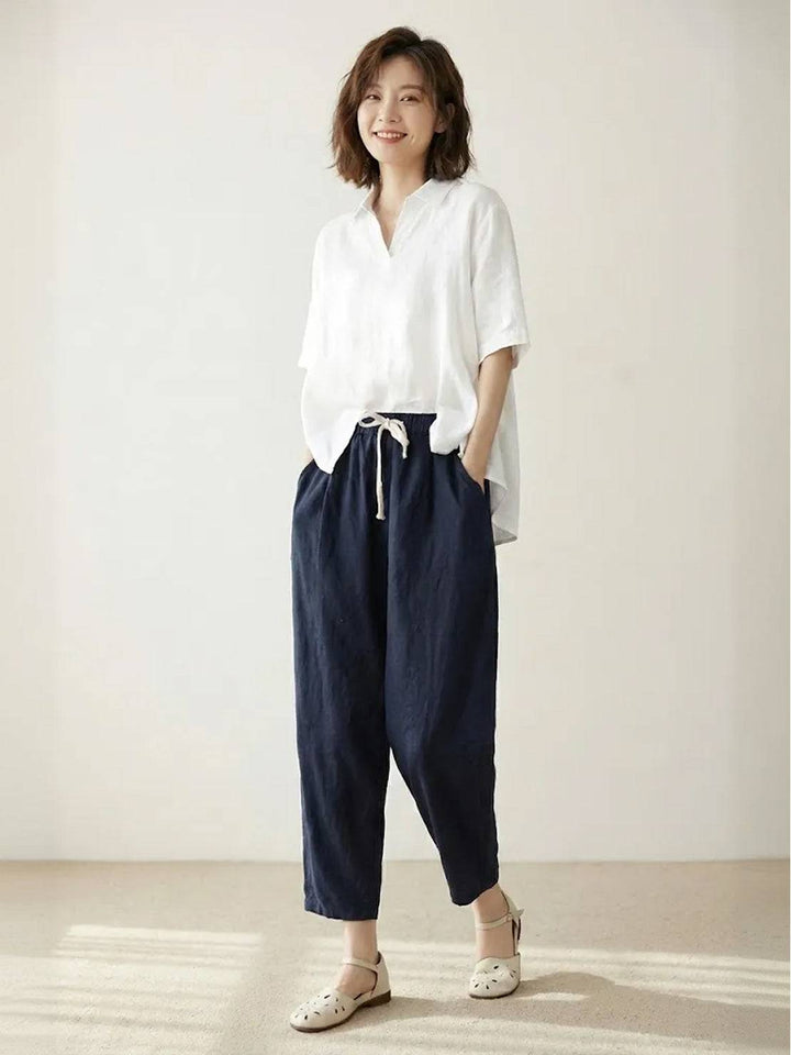 Kimberly | Women's Casual Drawstring Straight-Leg Casual Pants Luvy Boutique