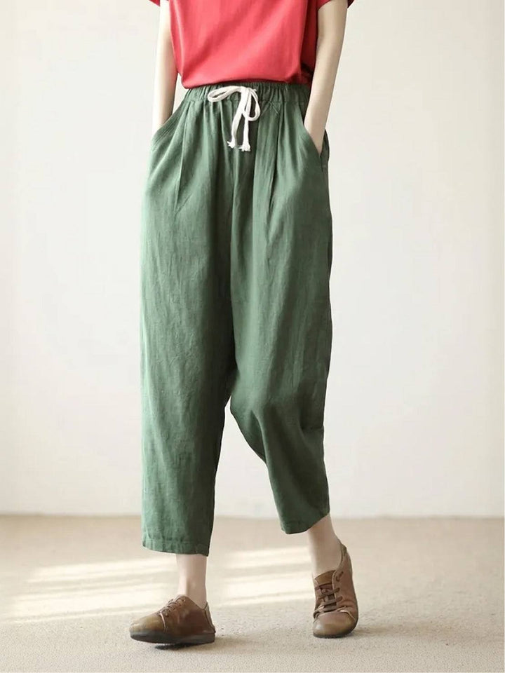 Kimberly | Women's Casual Drawstring Straight-Leg Casual Pants Luvy Boutique