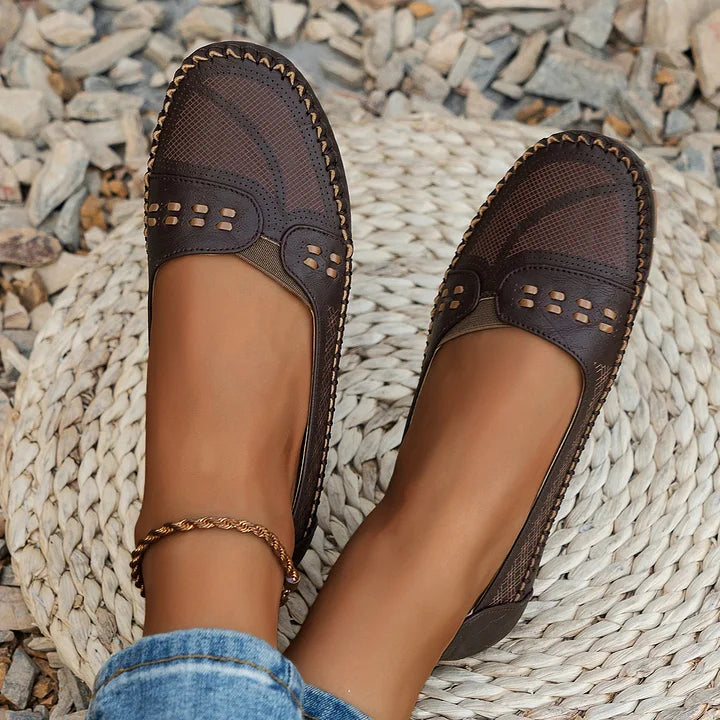 Alice | Women’s Perforated Slip On Casual Loafers Luvy Boutique