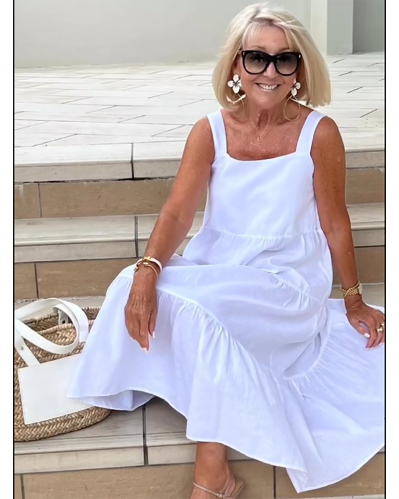 Lily | Women's Sleeveless Tiered Maxi Casual Dress Luvy Boutique