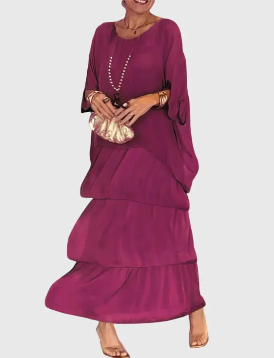 Emily | Women’s Layered Bohemian Maxi Dress Luvy Boutique