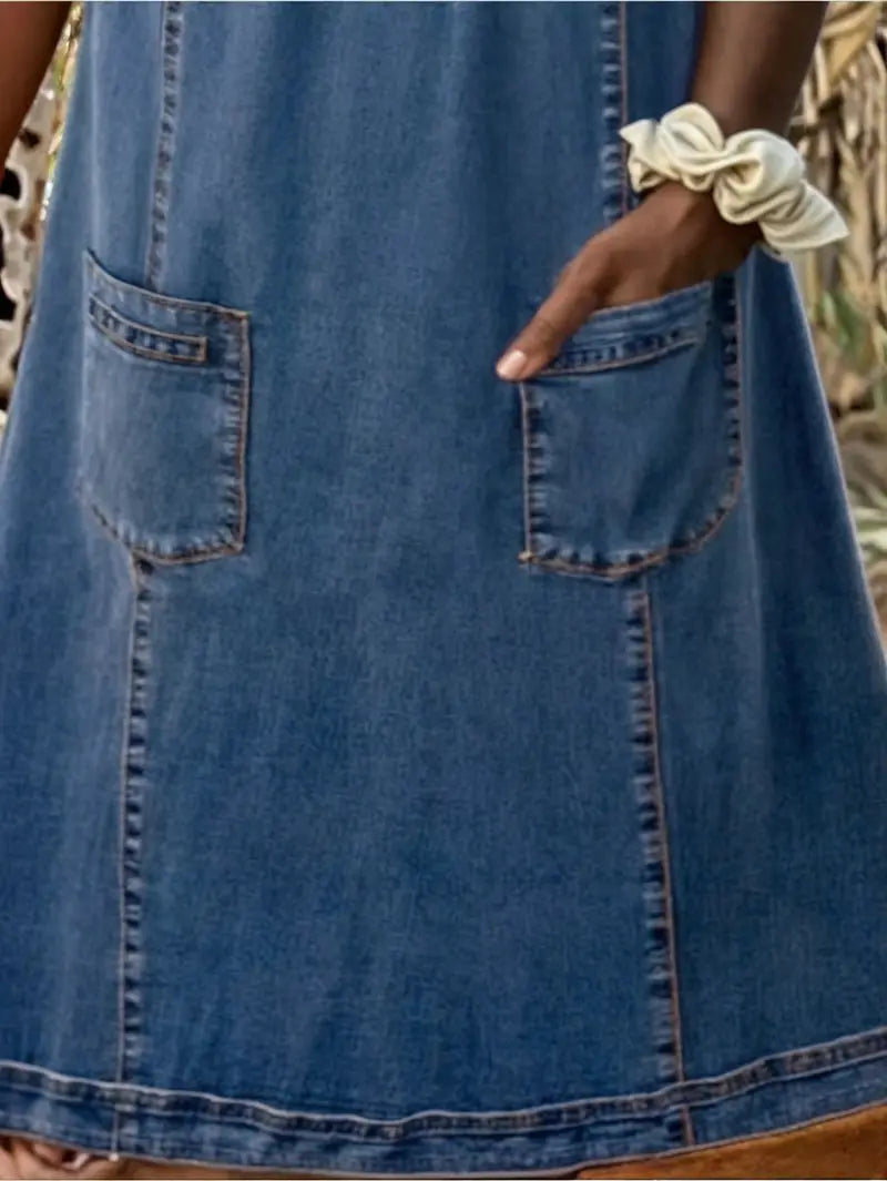 Matilda - Soft Denim Dress Luvy Boutique